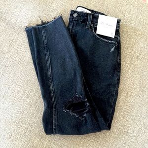 Abercrombie & Fitch Curve Love Black Ripped Jeans